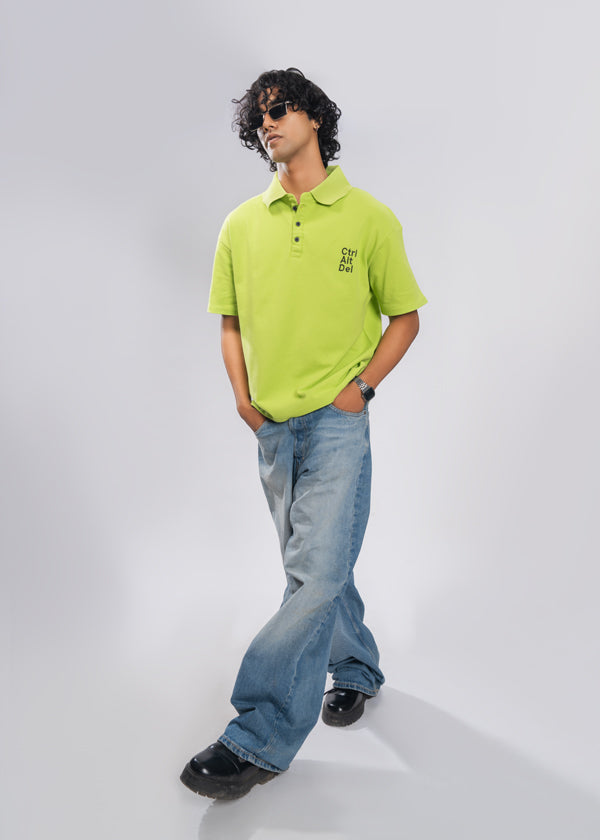 Electric Lime Polo Tee - Lime