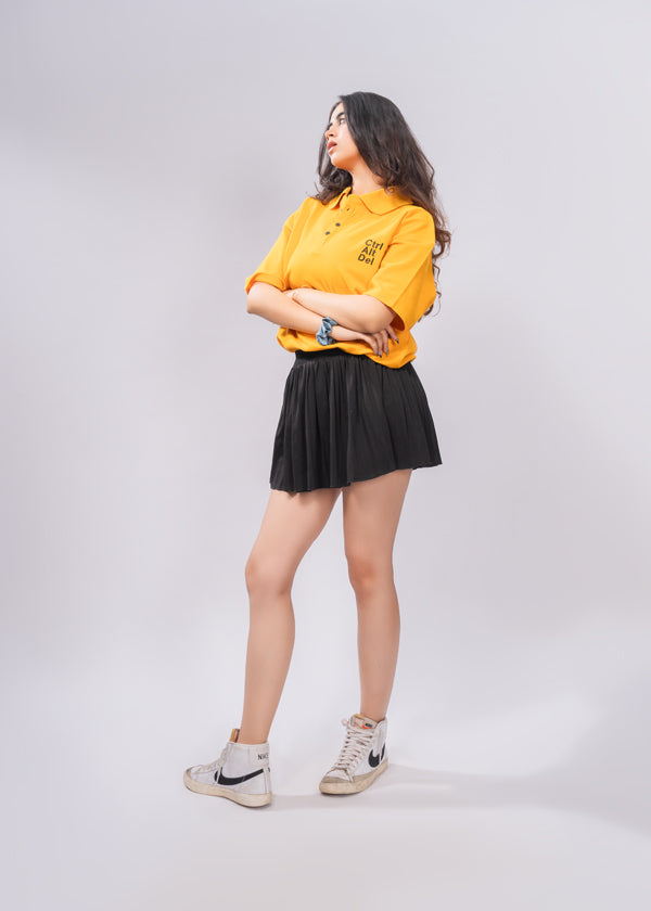 Sunburst Polo Tee – Golden Yellow