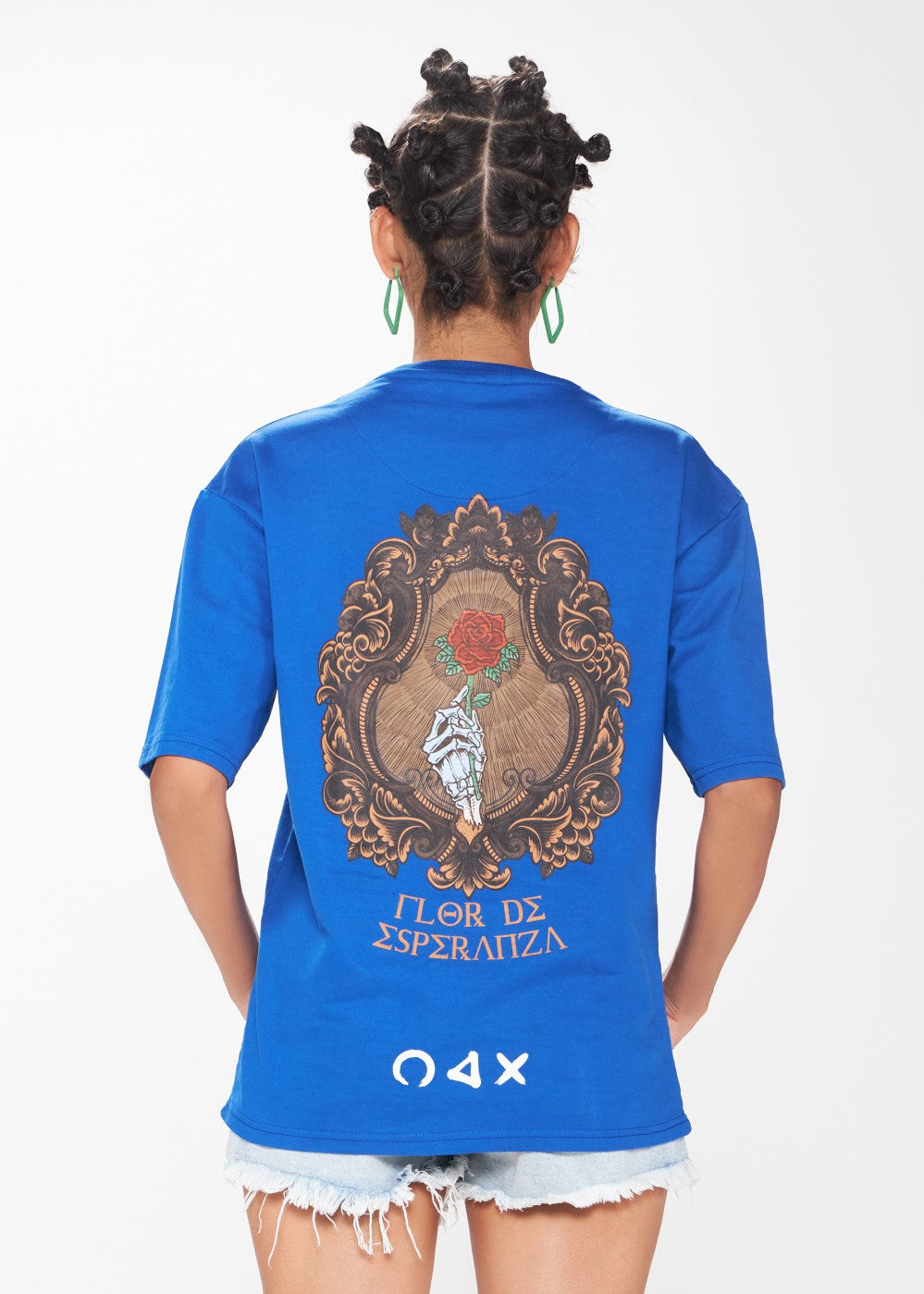 Eternal Bloom Rose Tee – Blue (UNISEX)