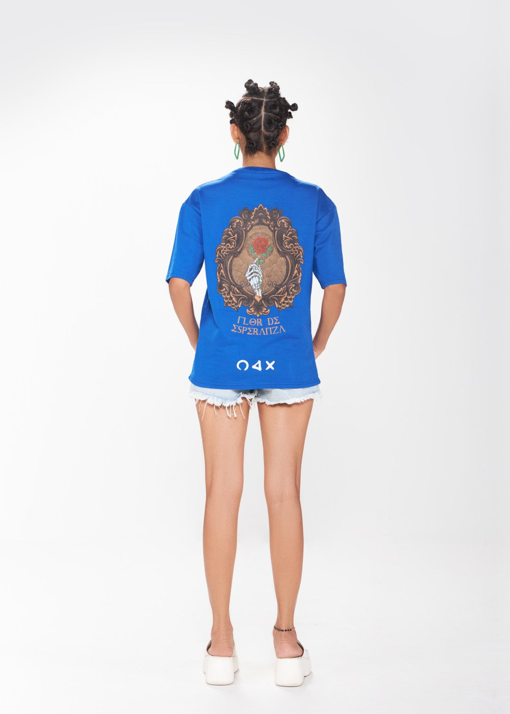 Eternal Bloom Rose Tee – Blue (UNISEX)