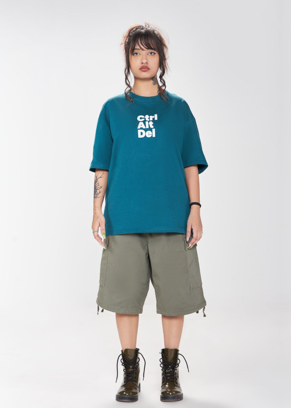 Round Neck Basics T-Shirt – Green (UNISEX)