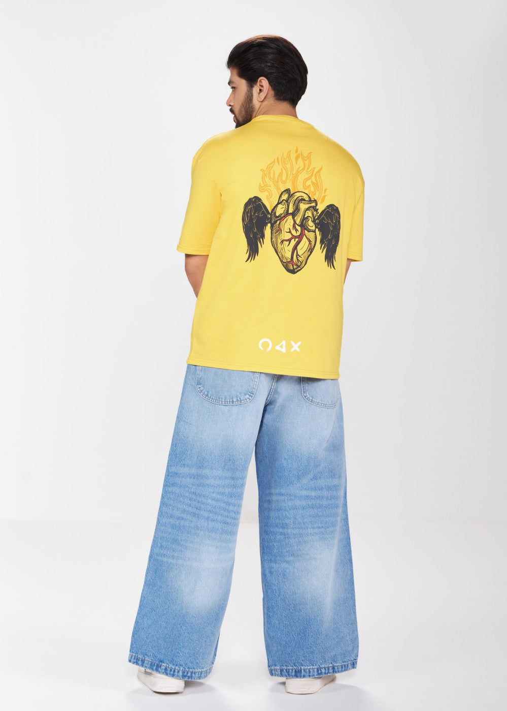 Flame Winged Heart Tee – Yellow (UNISEX)