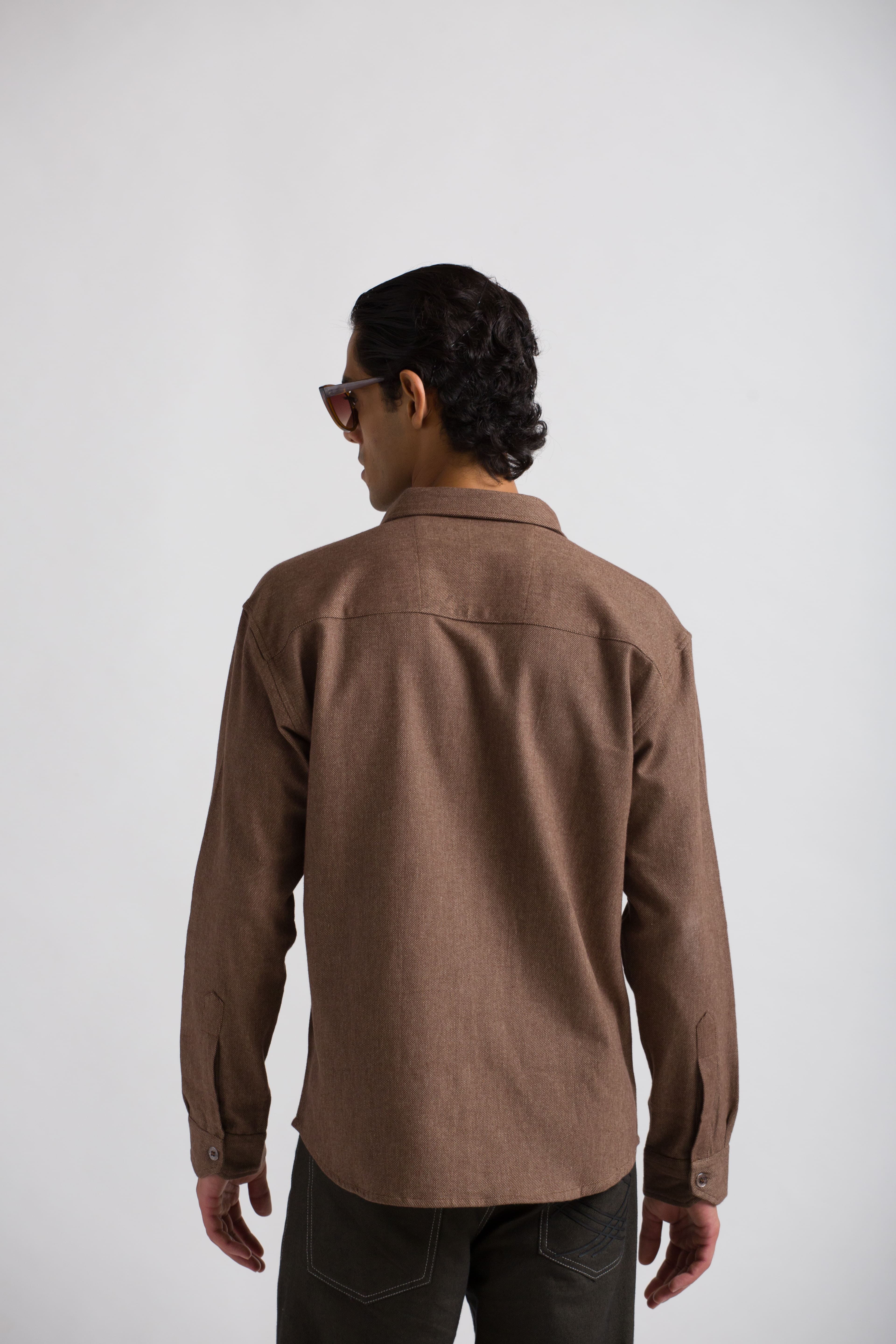 Brown Distortion Shirt