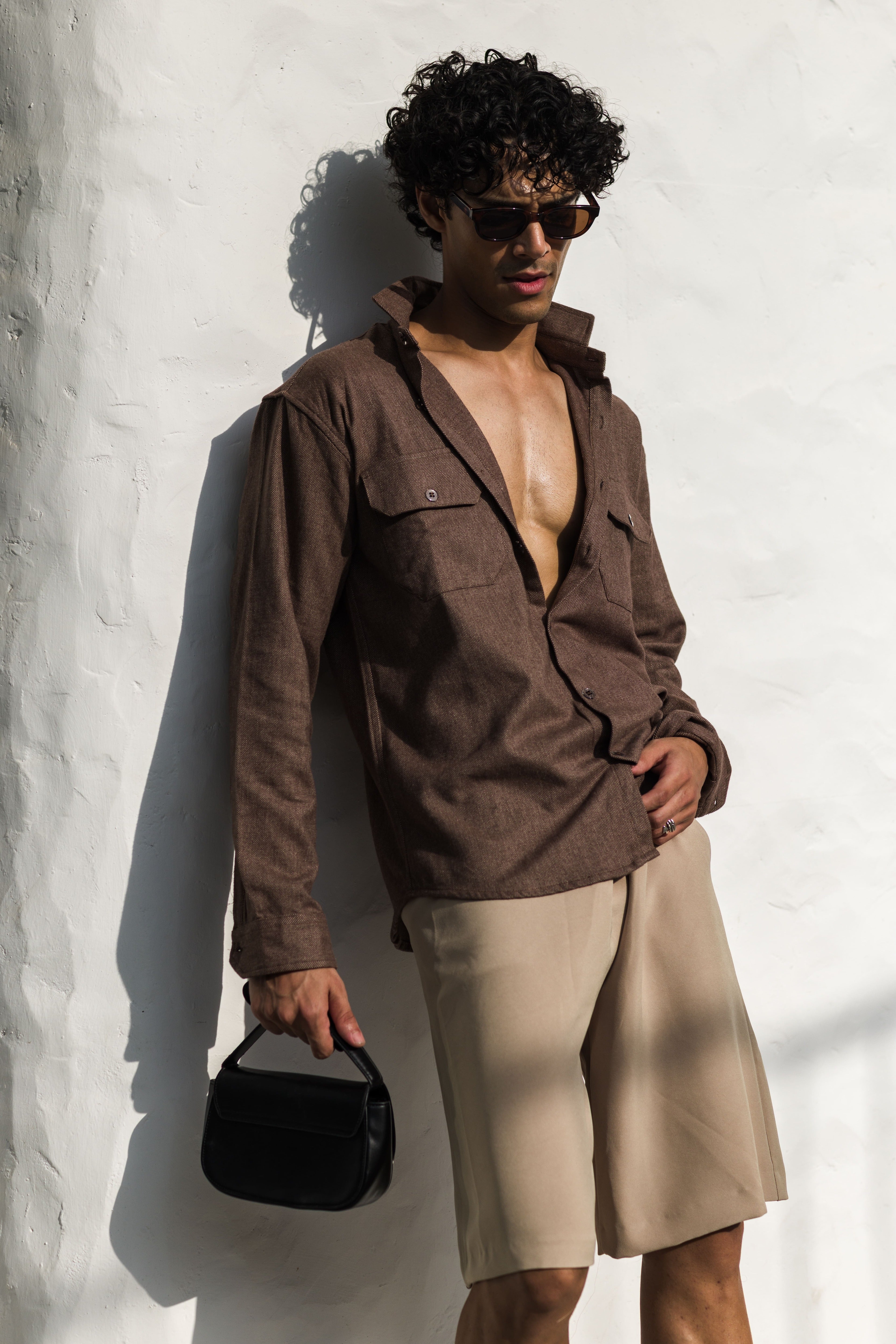 Brown Distortion Shirt