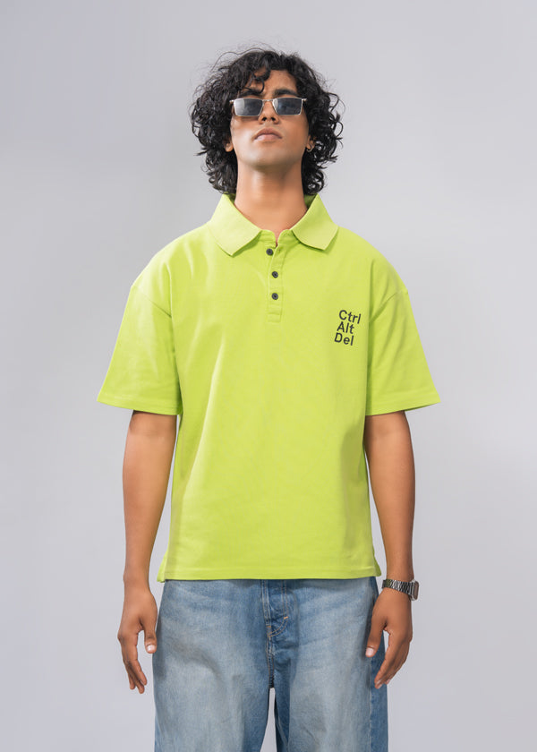 Electric Lime Polo Tee - Lime