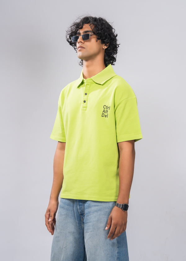 Electric Lime Polo Tee - Lime