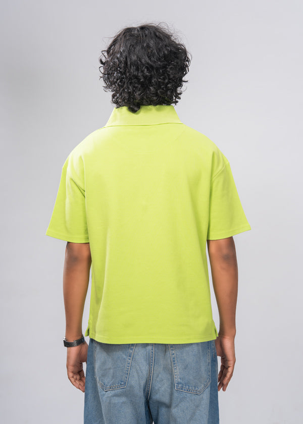 Electric Lime Polo Tee - Lime