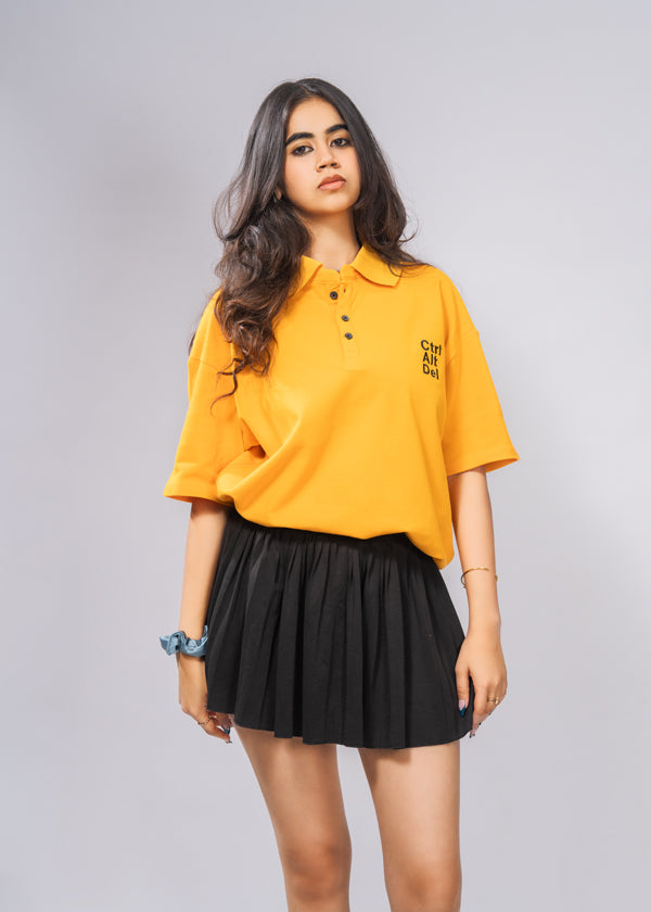 Sunburst Polo Tee – Golden Yellow